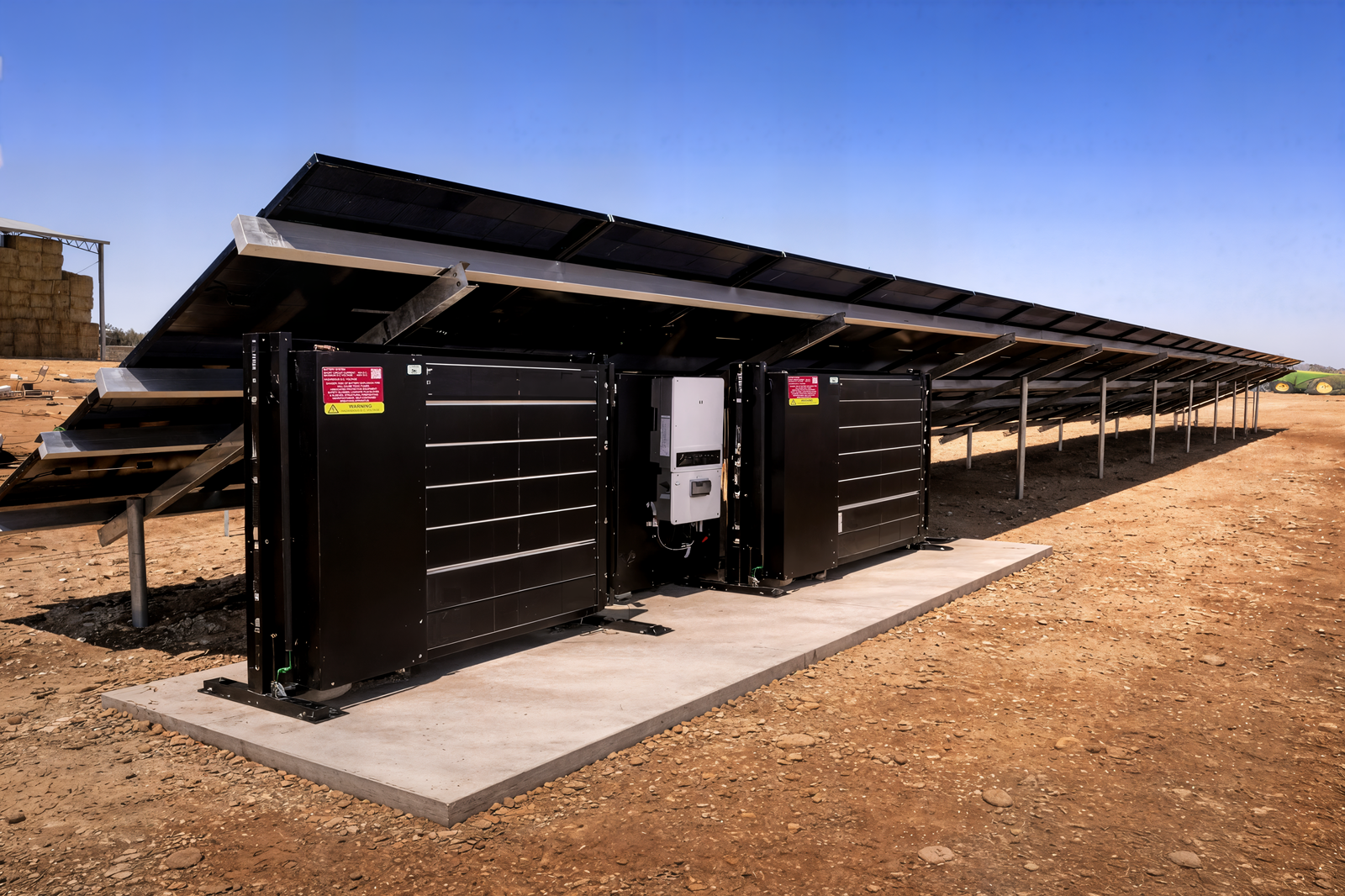 Better Life Batteries freestanding installation at a Queensland rural property